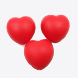 Maxbell 12pcs Red Heart Stress Balls - Mini Squeeze Heart Ball Finger Wrist Exercise Stress Relief Toys Ideal for Valentine's Day