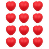 Maxbell 12pcs Red Heart Stress Balls - Mini Squeeze Heart Ball Finger Wrist Exercise Stress Relief Toys Ideal for Valentine's Day - Aladdin Shoppers