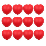 Maxbell 12pcs Red Heart Stress Balls - Mini Squeeze Heart Ball Finger Wrist Exercise Stress Relief Toys Ideal for Valentine's Day - Aladdin Shoppers