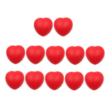 Maxbell 12pcs Red Heart Stress Balls - Mini Squeeze Heart Ball Finger Wrist Exercise Stress Relief Toys Ideal for Valentine's Day - Aladdin Shoppers