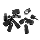 Maxbell 12pcs Set 7/8" Boat Bimini Top Nylon Fittings Includes 6pcs Eye End + 4pcs Jaw Slide + 2pcs Deck Hinge - Aladdin Shoppers