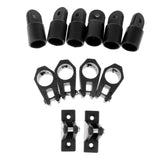 Maxbell 12pcs Set 7/8" Boat Bimini Top Nylon Fittings Includes 6pcs Eye End + 4pcs Jaw Slide + 2pcs Deck Hinge - Aladdin Shoppers