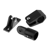 Maxbell 12pcs Set 7/8" Boat Bimini Top Nylon Fittings Includes 6pcs Eye End + 4pcs Jaw Slide + 2pcs Deck Hinge - Aladdin Shoppers