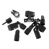 Maxbell 12pcs Set 7/8" Boat Bimini Top Nylon Fittings Includes 6pcs Eye End + 4pcs Jaw Slide + 2pcs Deck Hinge - Aladdin Shoppers