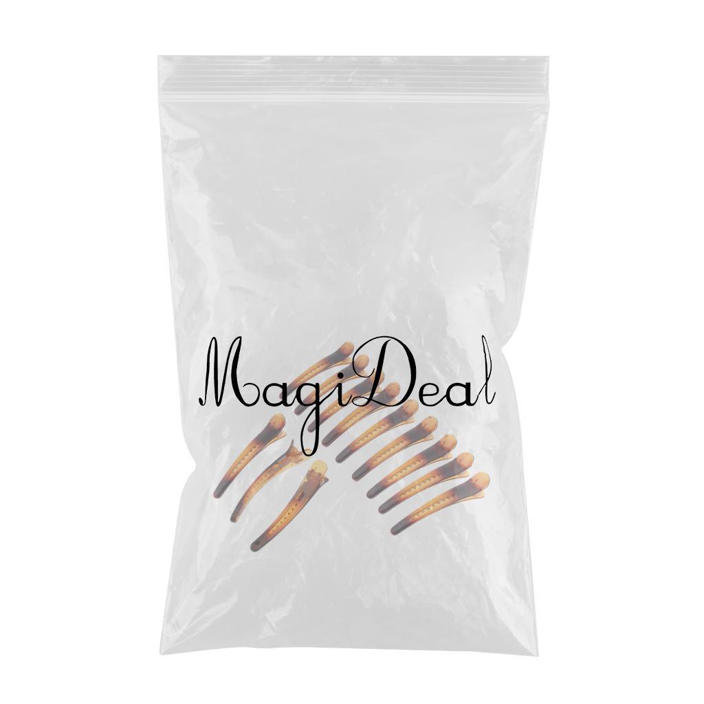 Maxbell 12Pieces Multi-Color Plastic Hair Clips Duck Teeth Bows Hair Accessories 02 - Aladdin Shoppers