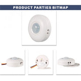 Maxbell 12V Electric LED Infrared PIR Motion Sensor Detector Stairs Ceiling Light Switch ON OFF, Delaying Timer - Aladdin Shoppers