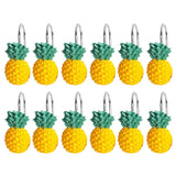 Maxbell 12x  Pineapple Shape Bathroom Shower Curtain Hooks for Bathroom Living Room