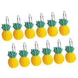 Maxbell 12x Pineapple Shape Bathroom Shower Curtain Hooks for Bathroom Living Room - Aladdin Shoppers