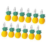 Maxbell 12x Pineapple Shape Bathroom Shower Curtain Hooks for Bathroom Living Room - Aladdin Shoppers