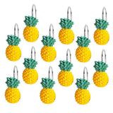 Maxbell 12x Pineapple Shape Bathroom Shower Curtain Hooks for Bathroom Living Room - Aladdin Shoppers