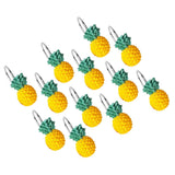 Maxbell 12x Pineapple Shape Bathroom Shower Curtain Hooks for Bathroom Living Room - Aladdin Shoppers