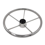 Maxbell 13-1/2'' Boat Steering Wheel 304 Stainless Steel 5 Spoke Heavy Duty Marine - Aladdin Shoppers