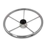 Maxbell 13-1/2'' Boat Steering Wheel 304 Stainless Steel 5 Spoke Heavy Duty Marine - Aladdin Shoppers