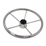 Maxbell 13-1/2'' Boat Steering Wheel 304 Stainless Steel 5 Spoke Heavy Duty Marine - Aladdin Shoppers