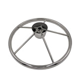 Maxbell 13-1/2'' Boat Steering Wheel 304 Stainless Steel 5 Spoke Heavy Duty Marine - Aladdin Shoppers