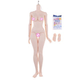 Maxbell 1/3 BJD Dolls Pink Skin Tone Nude Body Girl Big Chest 16 Joints Female Model - Aladdin Shoppers