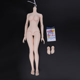 Maxbell 1/3 BJD Dolls Pink Skin Tone Nude Body Girl Big Chest 16 Joints Female Model - Aladdin Shoppers