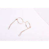 Maxbell 1/3 BJD Retro Hippy Round Glasses Eyewear for Night Lolita Doll Accs Golden - Aladdin Shoppers