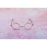 Maxbell 1/3 BJD Retro Hippy Round Glasses Eyewear for Night Lolita Doll Accs Golden - Aladdin Shoppers