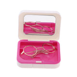 Maxbell 1/3 BJD Retro Hippy Round Glasses Eyewear for Night Lolita Doll Accs Golden - Aladdin Shoppers