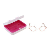 Maxbell 1/3 BJD Retro Hippy Round Glasses Eyewear for Night Lolita Doll Accs Golden - Aladdin Shoppers