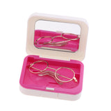 Maxbell 1/3 BJD Retro Hippy Round Glasses Eyewear for Night Lolita Doll Accs Golden - Aladdin Shoppers