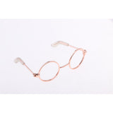 Maxbell 1/3 BJD Retro Hippy Round Glasses Eyewear for Night Lolita Doll Accs Golden - Aladdin Shoppers