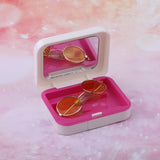 Maxbell 1/3 BJD Round Sunglasses Glasses for Night Lolita Accessories Yellow - Aladdin Shoppers