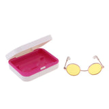 Maxbell 1/3 BJD Round Sunglasses Glasses for Night Lolita Accessories Yellow - Aladdin Shoppers