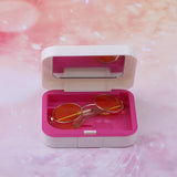 Maxbell 1/3 BJD Round Sunglasses Glasses for Night Lolita Accessories Yellow - Aladdin Shoppers