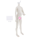 Maxbell 1/3 BJD Uncle Doll Male Boy Nude Body DIY Making Replacement Part White Skin - Aladdin Shoppers