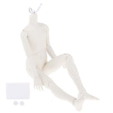 Maxbell 1/3 BJD Uncle Doll Male Boy Nude Body DIY Making Replacement Part White Skin - Aladdin Shoppers