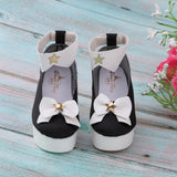 Maxbell 1/3 Cute Bowknot High Heel Shoes for BJD Dollfie Dress Accessories Black - Aladdin Shoppers