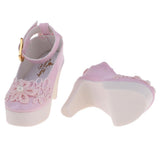 Maxbell 1/3 Cute Bowknot High Heel Shoes for BJD Dollfie Dress Accessories Pink - Aladdin Shoppers
