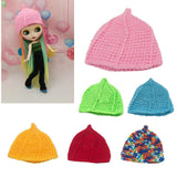 Maxbell 1/3 Girl Doll Warm Hat Beanie Wool Fleece Cap for Blythe Doll Accs Red - Aladdin Shoppers