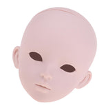 Maxbell 1/3 Scale BJD SD Head Sculpt Ball Jointed Dolls Head Model Body Parts DIY Custom for Night Lolita LUTS DOD - Aladdin Shoppers