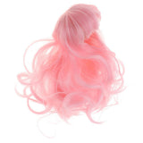 Maxbell 1/4 BJD Doll Wigs Long Curly Hair For Dollfie Custom Hairpiece Pink - Aladdin Shoppers