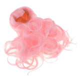 Maxbell 1/4 BJD Doll Wigs Long Curly Hair For Dollfie Custom Hairpiece Pink - Aladdin Shoppers