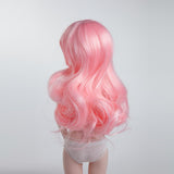 Maxbell 1/4 BJD Doll Wigs Long Curly Hair For Dollfie Custom Hairpiece Pink - Aladdin Shoppers