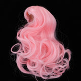 Maxbell 1/4 BJD Doll Wigs Long Curly Hair For Dollfie Custom Hairpiece Pink - Aladdin Shoppers