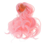 Maxbell 1/4 BJD Doll Wigs Long Curly Hair For Dollfie Custom Hairpiece Pink - Aladdin Shoppers