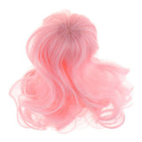 Maxbell 1/4 BJD Doll Wigs Long Curly Hair For Dollfie Custom Hairpiece Pink - Aladdin Shoppers
