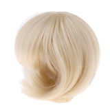 Maxbell 1/4 BJD Doll Wigs Short Curly Hair Bobo Doll Wigs For Dollfie Custom Gold - Aladdin Shoppers
