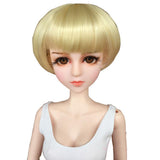 Maxbell 1/4 BJD Doll Wigs Short Curly Hair Bobo Doll Wigs For Dollfie Custom Gold - Aladdin Shoppers