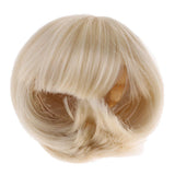 Maxbell 1/4 BJD Doll Wigs Short Curly Hair Bobo Doll Wigs For Dollfie Custom Gold - Aladdin Shoppers