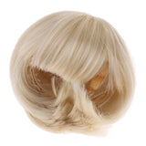 Maxbell 1/4 BJD Doll Wigs Short Curly Hair Bobo Doll Wigs For Dollfie Custom Gold - Aladdin Shoppers