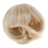 Maxbell 1/4 BJD Doll Wigs Short Curly Hair Bobo Doll Wigs For Dollfie Custom Gold - Aladdin Shoppers
