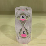 Maxbell 14 face Crystal Hourglass Sand Clock Timer Timing Tools 3 Minutes -Pink Sand - Aladdin Shoppers