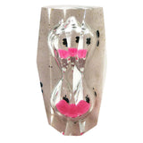Maxbell 14 face Crystal Hourglass Sand Clock Timer Timing Tools 3 Minutes -Pink Sand - Aladdin Shoppers