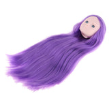 Maxbell 1/4 Female Bjd Doll Head Sculpt Ball-Jointed Doll Body Parts Accs Purple - Aladdin Shoppers